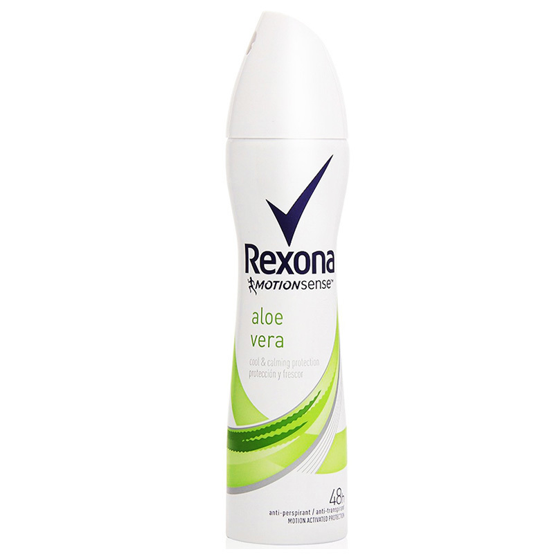 舒耐(REXONA) 女士止汗喷雾200ml 爽身香体走珠 芦荟 2支装