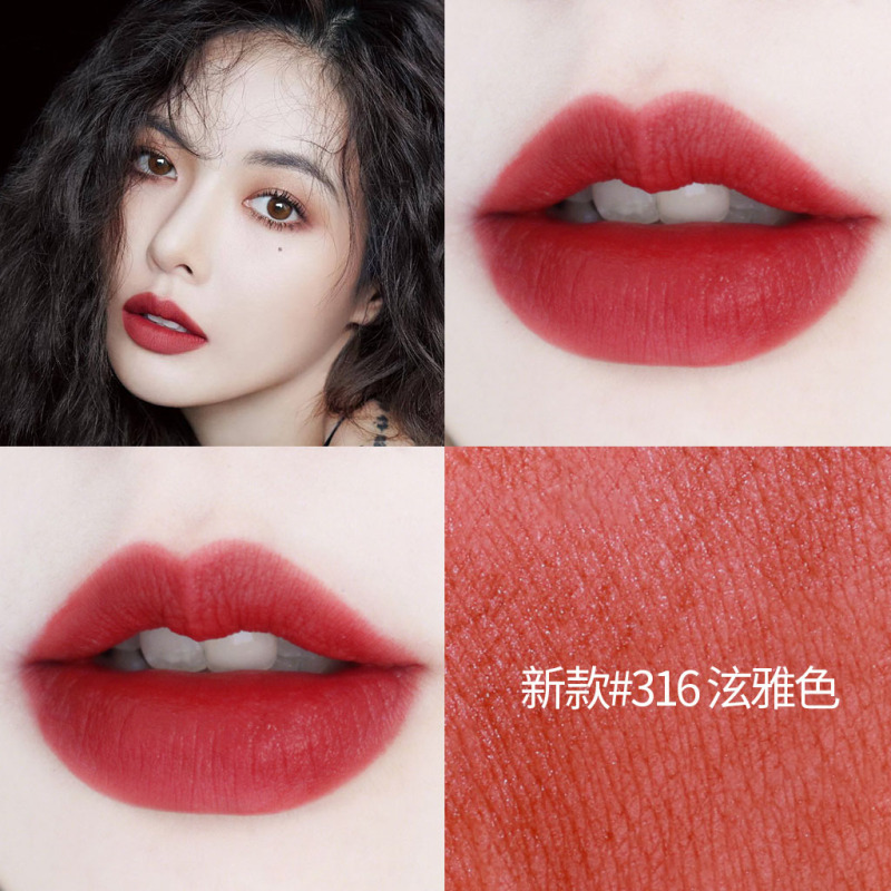 MAC316魅可口红chili小辣椒Lisa色泫雅色devoted to chili 316#泫雅色高清大图