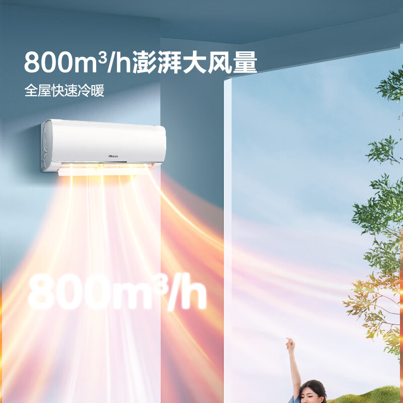 海信空调易省电大1.5匹 app智控 AI省电速冷热 纯铜管挂机 一级能效 KFR-35GW/E290-X1高清大图