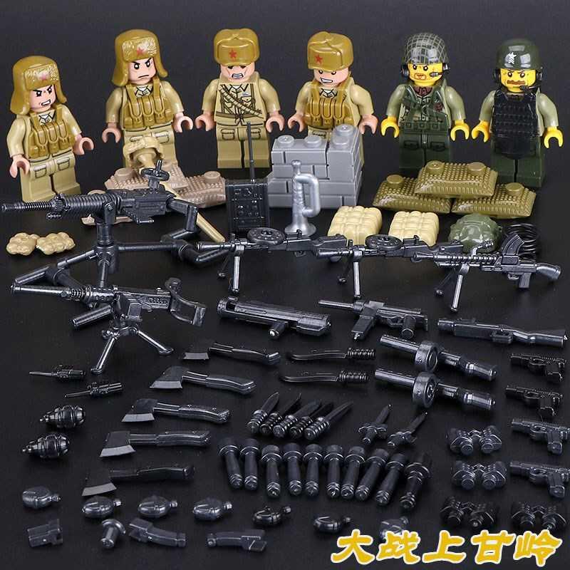 军事小人仔反恐特种兵拼装积木新年武装部队男孩拼插人偶玩具 海陆空三军高清大图
