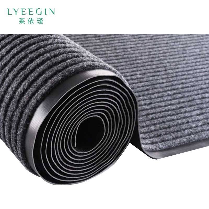 莱依瑾 LYEEGIN 地垫 双条纹四周封边 定制 平方米高清大图
