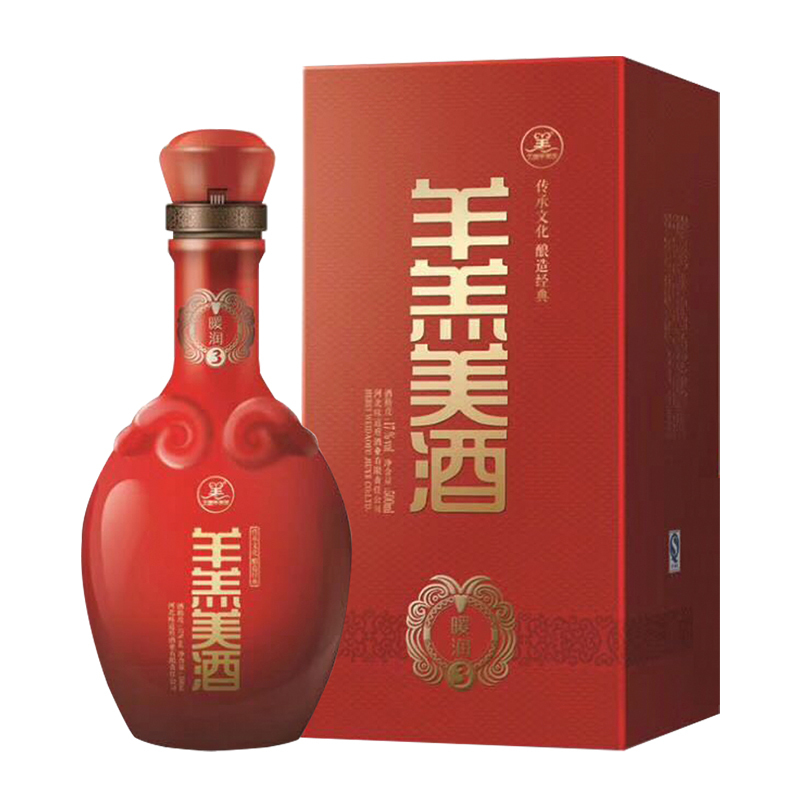 [中华特色]河北供销馆 羊羔美酒 17度暖润3 500ml单瓶装 半甜型黄酒养生酒年货礼品酒 河北石家庄特产