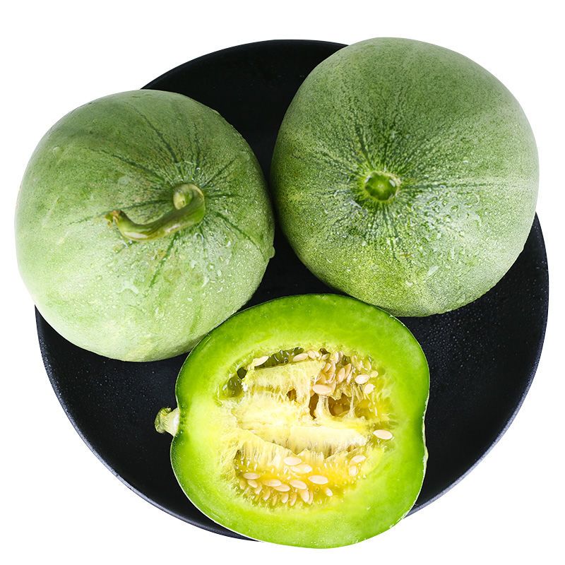 绿宝甜瓜水果新鲜当季整箱香瓜水果脆瓜绿宝石小甜瓜 5斤头茬瓜6个装