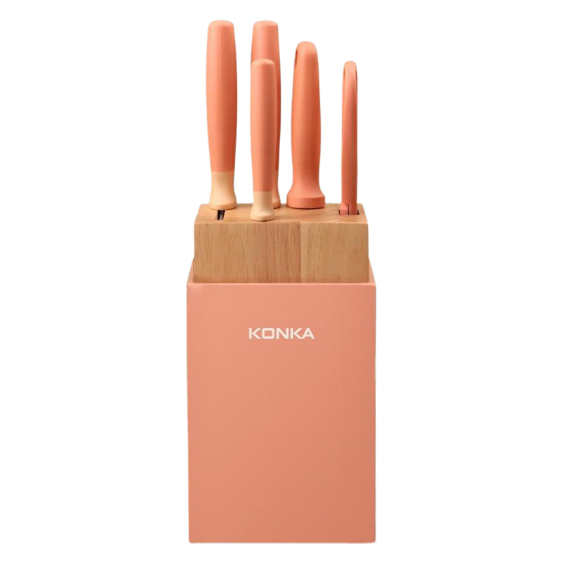 康佳刀具六件套轻松收纳坚韧耐用不易生绣握感舒适KDJ-0601