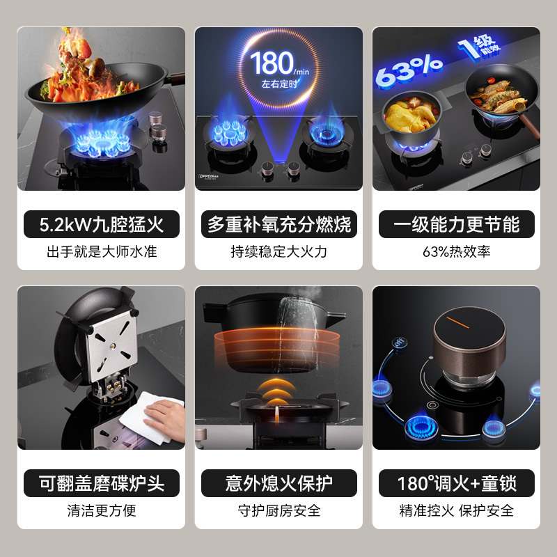 欧派燃气灶QS86 液化气高清大图