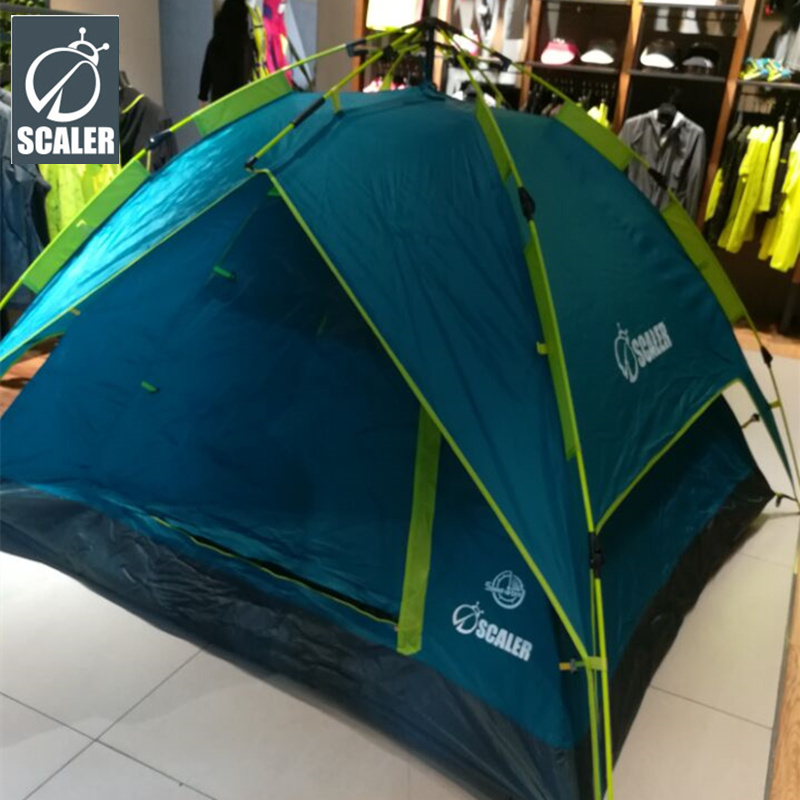 SCALER思凯乐户外登山野营帐篷3人多人双层全自动帐篷Z8423042
