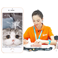 【极客修】苹果 iPhone8 外屏碎裂(屏幕触摸显示正常)手机维修屏幕总成更换 上门维修服务