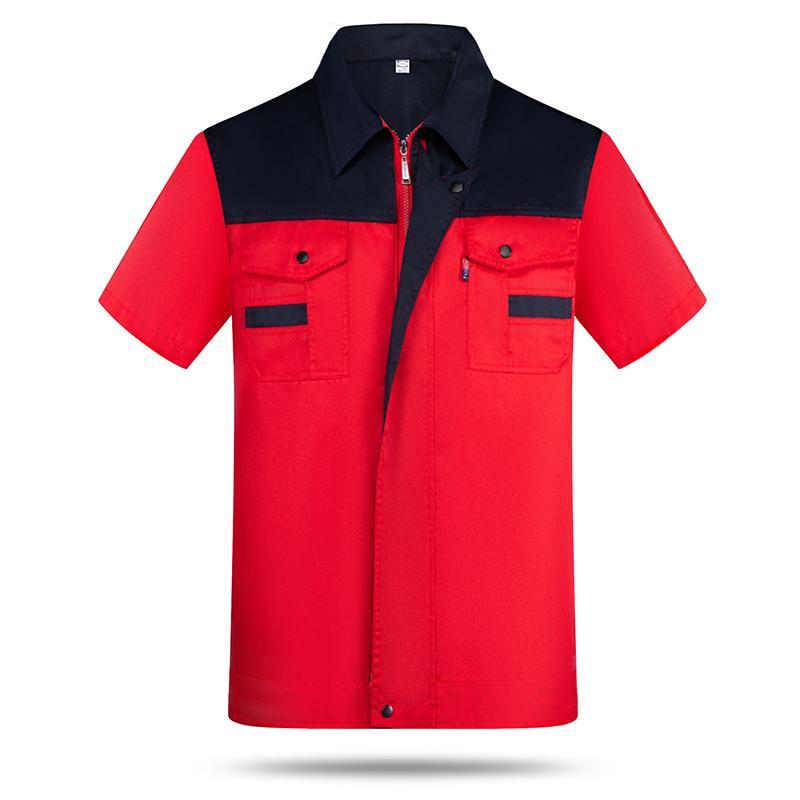 汇衫(HUISHAN)涤棉拼色工程服可印制LOGO XL