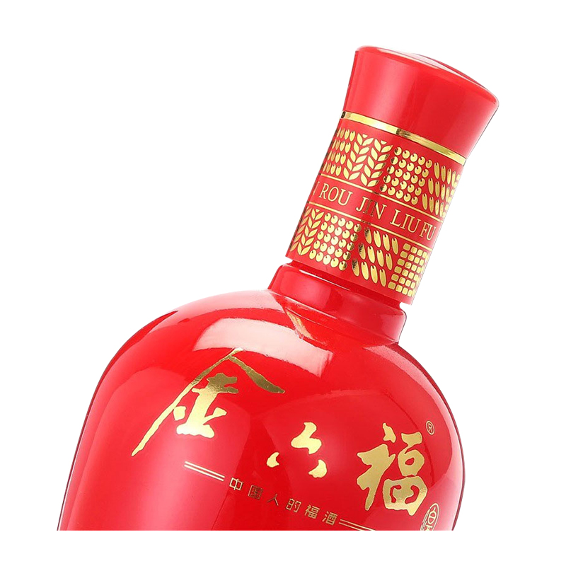 金六福 喜结良缘 52度 500ml*6 箱装白酒 高度白酒