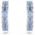 施华洛世奇(SWAROVSKI)迷你 hoop 耳钉女款金 tone 铂镶粉色水晶 Blue