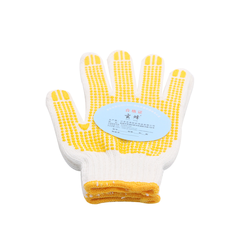 玄蜂 BD3TQ422001R2G 点塑作业防滑手套 七针毛纺点塑手套750g 均码(计价单位:双)白色 750g