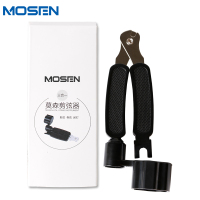 莫森(MOSEN) MS-21A 便携式吉他卷弦器上弦剪弦钳 拔锥起锥器 三合一 民谣 木吉他换弦工具 黑色