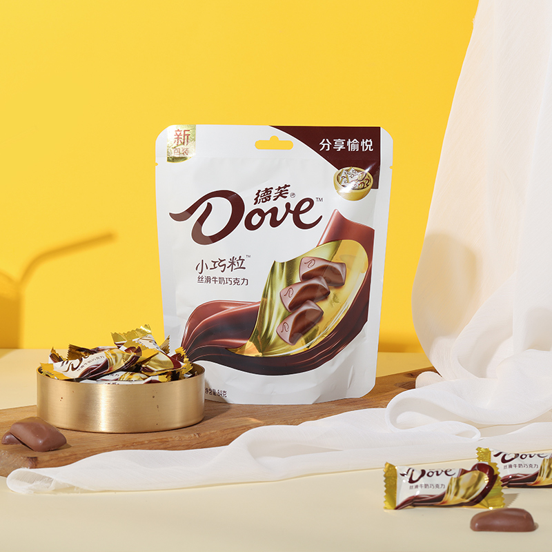 德芙(DOVE)巧克力84g袋装多种口味丝滑牛奶巧克力高清大图