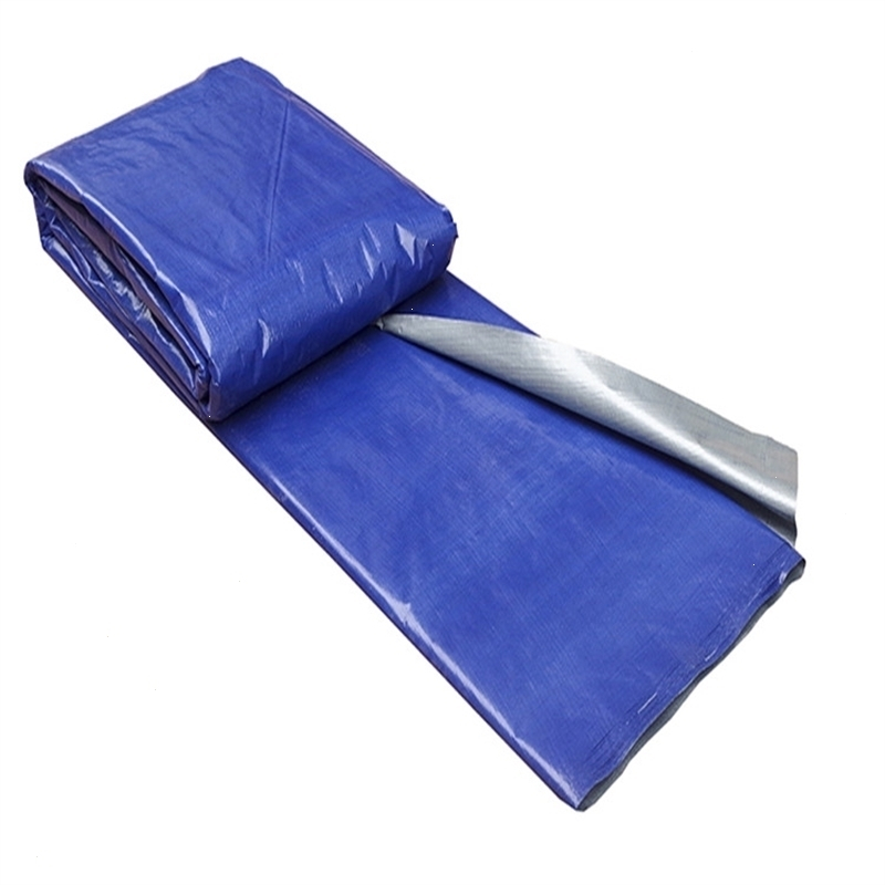 蓝银布帐篷布遮阳布蓝灰布雨蓬布防雨防尘蓝色塑料布4m30m