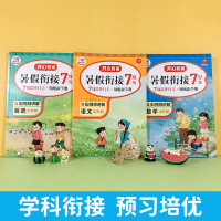 语文+数学+英语[暑假衔接] 小学升初中 [正版]暑假衔接小升初暑假作业天天练人教版语文数学英语开心教育练习册小学六年级