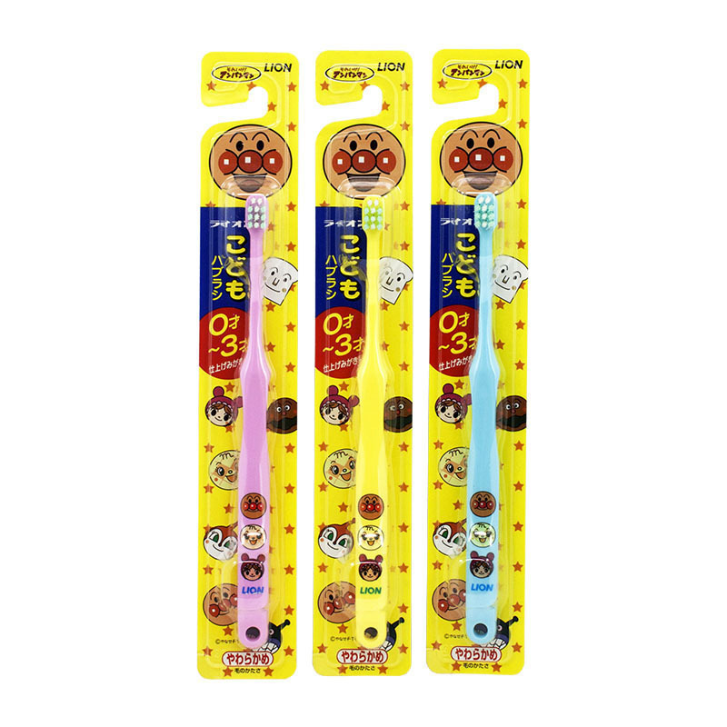 LION 狮王面包超人儿童牙刷0-3岁