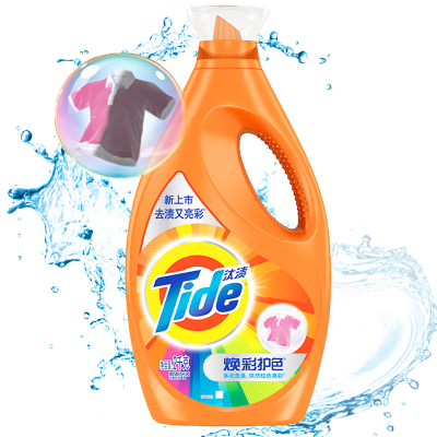 汰渍(Tide)焕彩护色洗衣液3kg 勤洗衣 多次洗涤 依然炫色亮彩