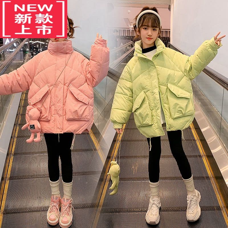 可莉允女童羽绒棉服2022新款冬装加厚外套洋气韩版十岁中大儿童棉衣棉袄图片