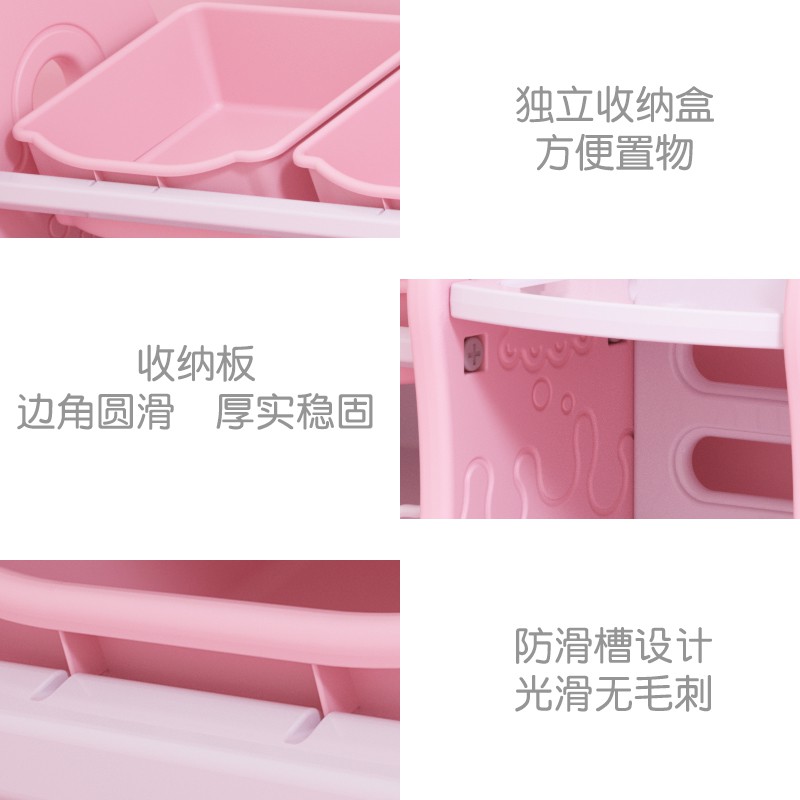儿童玩具收纳架子储物柜置物架格子收纳柜绘本宝宝书架整理架收纳柜 三维工匠高清大图