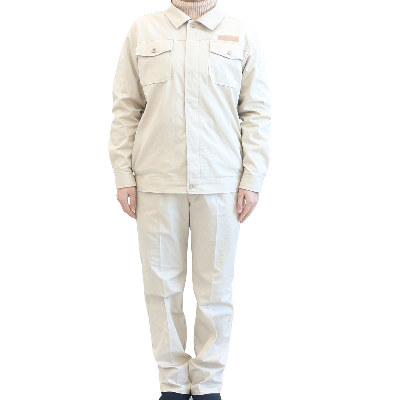 燕舞 BD2EG122001Z2F 夏季长袖涤棉工作服 155-190码(计价单位:套)米色高清大图