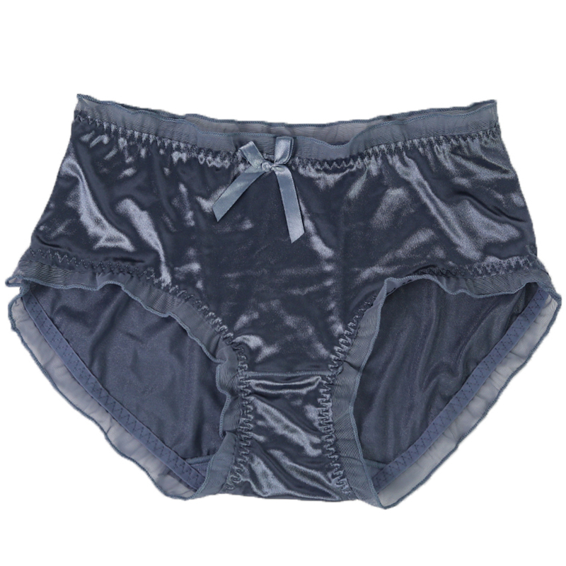 大码内裤女胖mm中腰无痕女士薄款透气蕾丝面料性感少女舒适三角裤