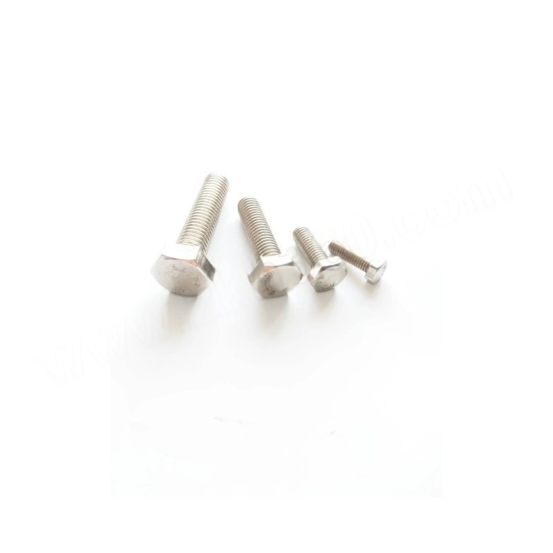 JIBIN/继彬DIN933外六角螺栓 不锈钢304 A2-70 本色 全牙 M6×20 1个高清大图