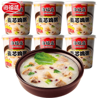 ♥海福盛麦芯鸡肉粥6杯_冲泡即食速食粥米粥早餐粥营养代餐粥鸡肉粥 抖音