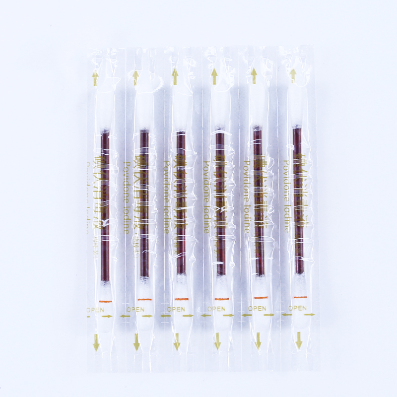 维德 医用碘伏消毒液棉棒棉签 婴儿护脐肚脐伤口脱脂棉花球消毒护理碘酊碘酒棉签50支(50支/盒)