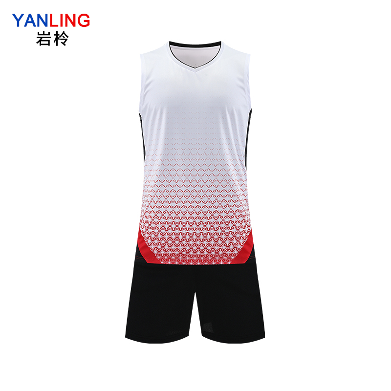 岩柃排球服套装25Y3PQ007 白色 XXL