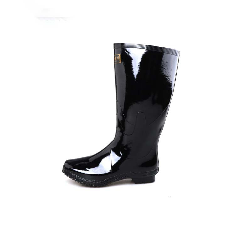 3539 橡胶雨靴男水靴耐磨防水软底工作劳保鞋 中筒胶靴