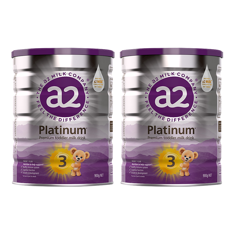 新版澳洲发/3罐装-澳洲a2奶粉3段白金版进口婴幼儿三段奶粉900g/罐装 新西兰奶源进口宝宝奶粉3段 适合1-3岁高清大图