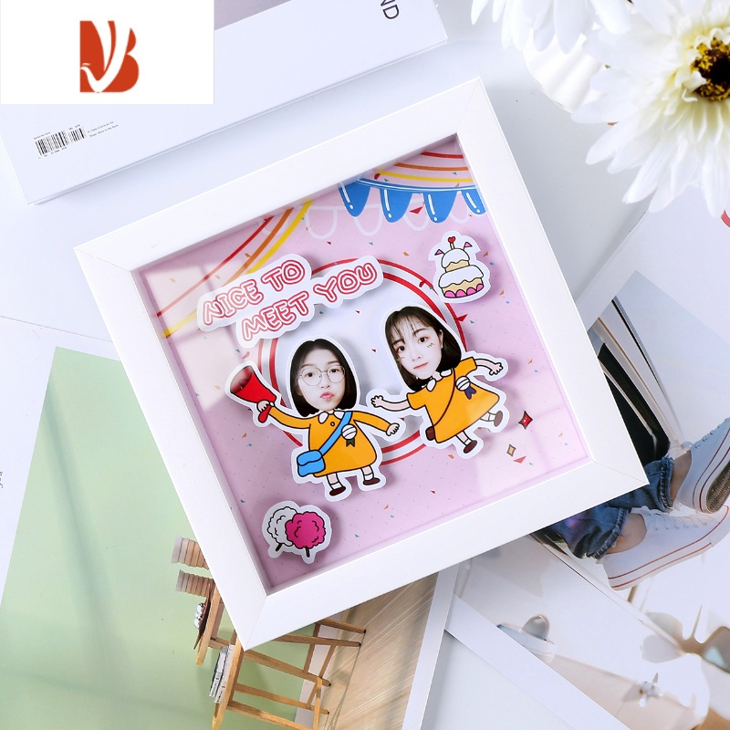 女生朋友闺蜜创意少女心生日礼物相片diy手工定制双人模板2相册视频