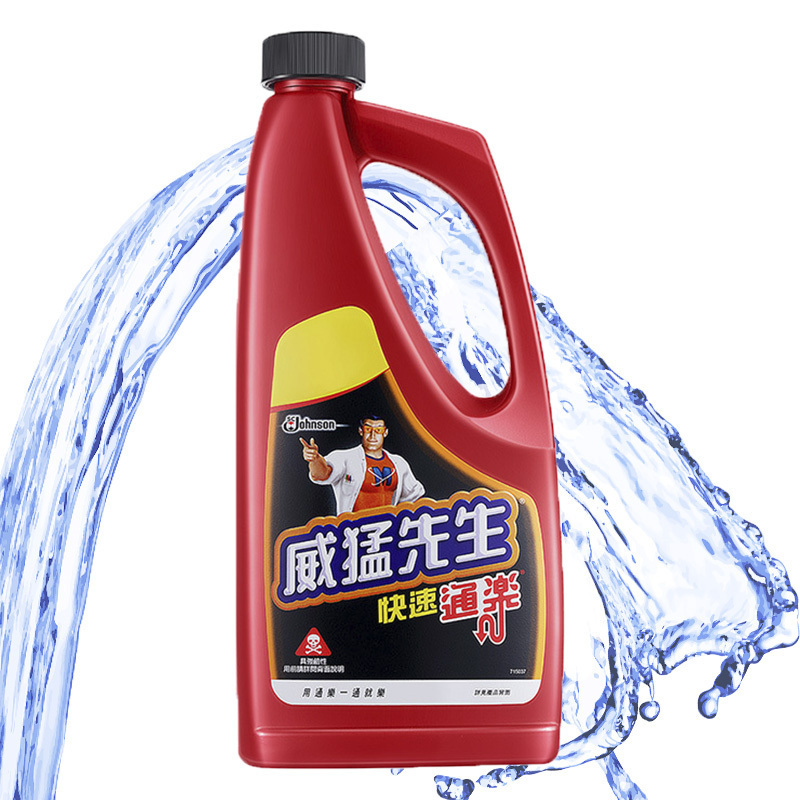 威猛先生 快速 管道通 台湾进口 960ml 管道疏通剂 下水道疏通剂 马桶疏通剂 厕所疏通剂 浴室疏通剂 厨房疏通剂