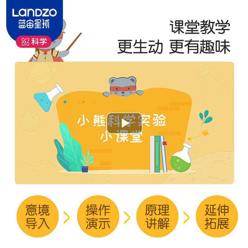 蓝宙小熊座儿童科学小实验套装幼儿园小学生趣味益智steam玩具