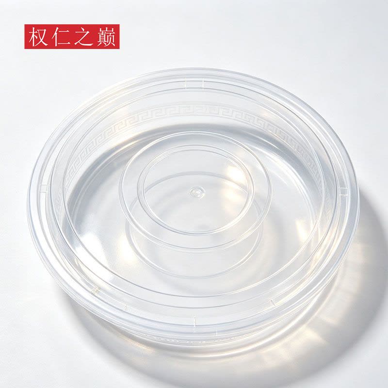 权仁之巅 一次性透明圆形餐盒 1500ml*90个 箱图片