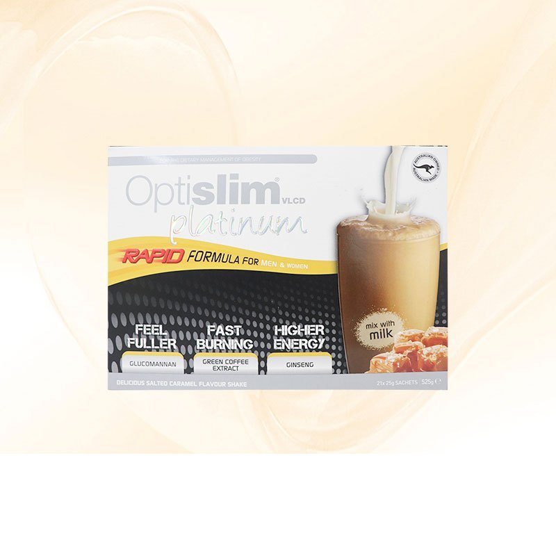 OPTISLIM白金版焦糖味代餐奶昔 25g*21袋/盒 膳食营养补充剂