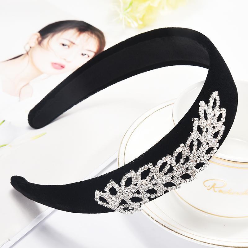 简约成人洗脸发带韩国布艺女士头箍发卡子头饰品发夹百搭宽边发箍 树叶款