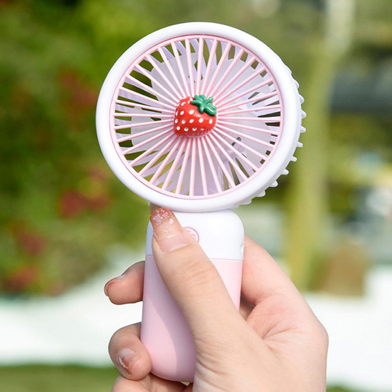 花田趣小风扇便携式随身手持小型充电可爱学生奖品礼物定制花朵鹅黄色