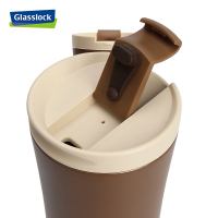 三光云彩(GLASSLOCK)保温杯不锈钢真空水杯便携车载商务茶水杯办公男女士咖啡杯500ml GTL2201B 咖啡色