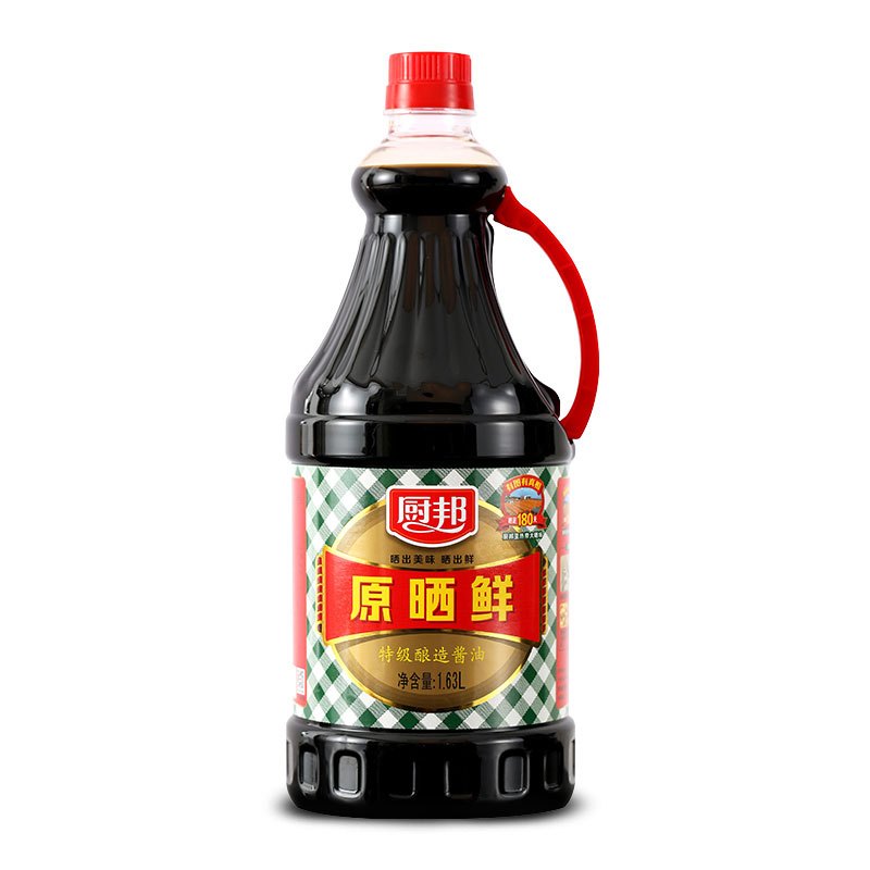 厨邦原晒鲜1.63L /桶装 调味品酱油生抽天然鲜非转基因黄豆酿造酱油