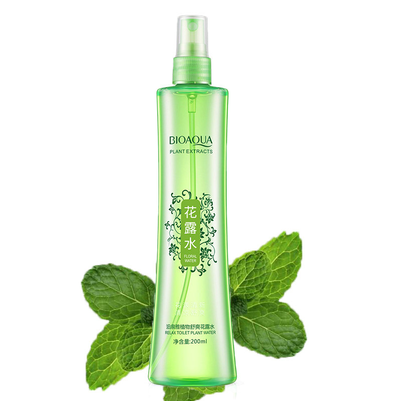买2送1泊泉雅植物舒爽花露水薄荷味200ml