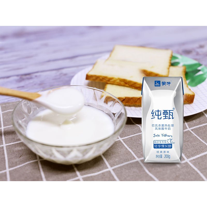 蒙牛纯甄巴氏杀菌机热处理风味酸牛奶200g10