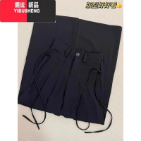 YIBUSHENG黑色高腰阔腿裤女新款宽松大码胖mm显瘦垂感西装裤直筒拖地休闲裤