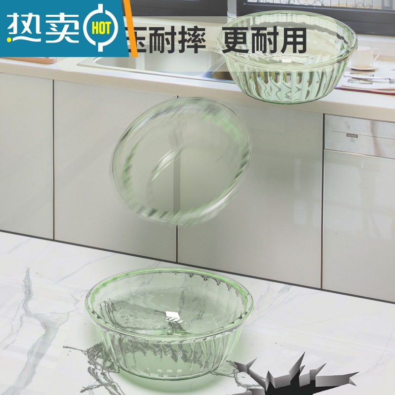 敬平家用大号脸盆加厚耐用透明盆洗脸盆圆形洗脚盆洗衣盆塑料学生宿舍高清大图