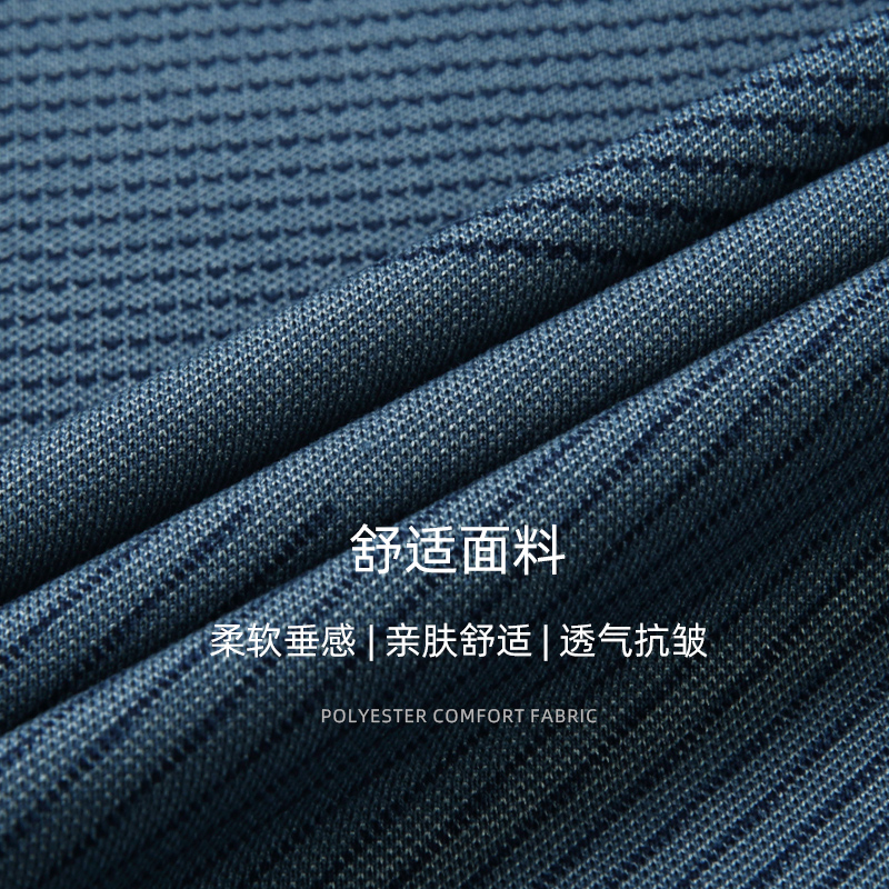 啄木鸟爸爸t恤男士短袖夏季中老年人男装有口袋polo衫上衣服l士高清大图