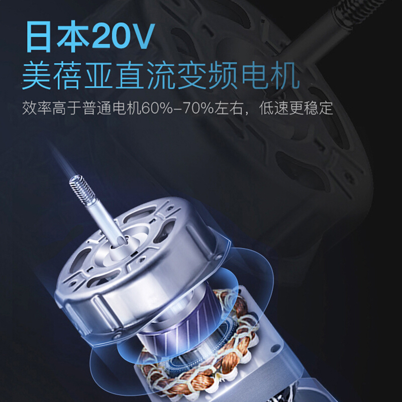 西屋(Westinghouse)直流变频落地扇XWT19 台地两用 循环扇 遥控控制 定时静音睡眠风 6档位调节