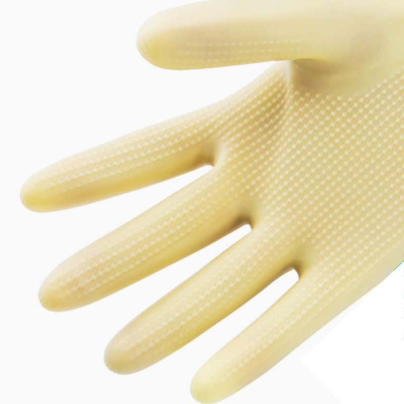 阿祺果 橡胶手套 黄色m-L 双高清大图