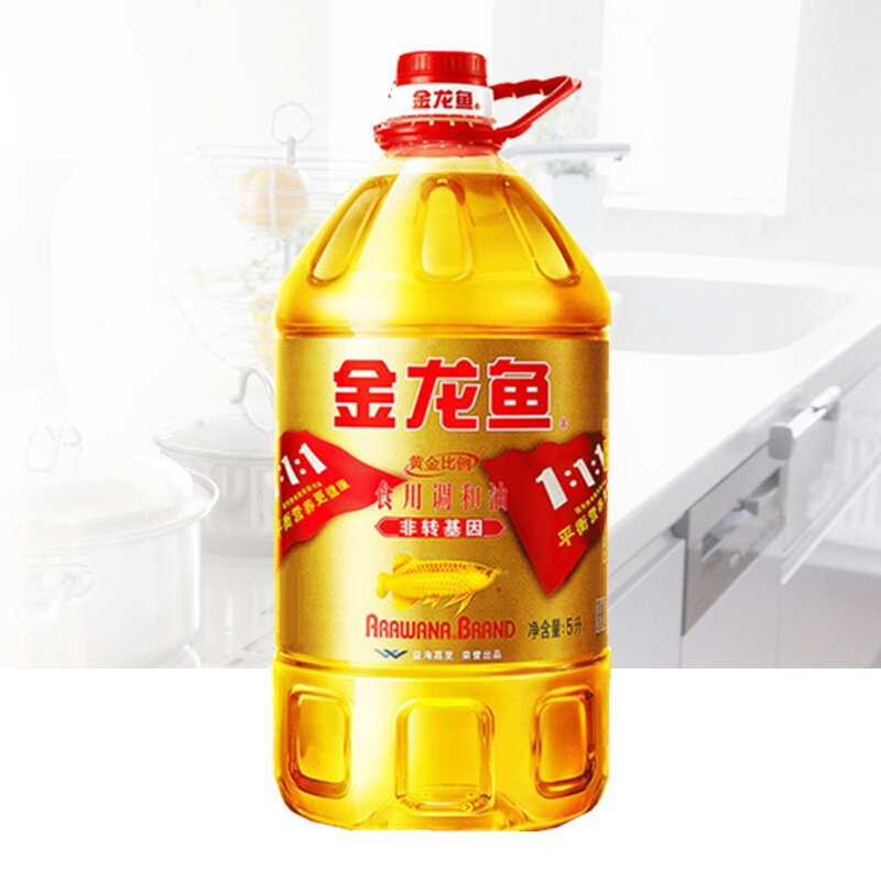 金龙鱼 食用调和油 非转基因5L装