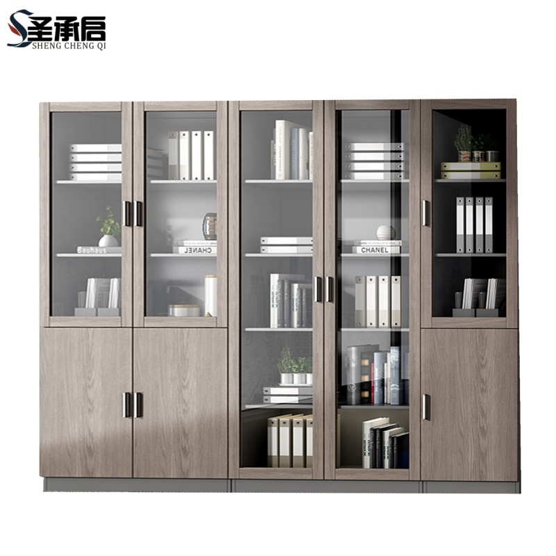 圣承启 办公书柜 组合台高清大图