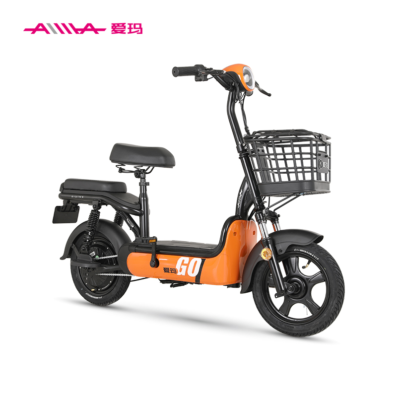 爱玛aima新国标小蜜豆升级归来48v12ah铅酸电池车电一体纯享版视频